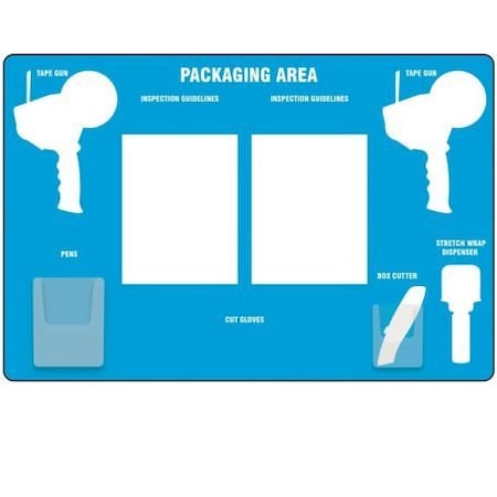 Accuform PACKAGING AREA STOREBOARDS  LARGE PSB720BUWT PSB720BUWT